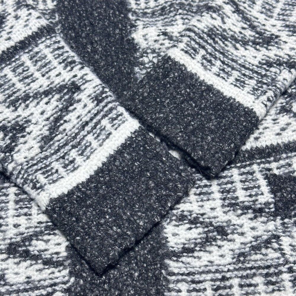 Lucky Brand Float Jacquard Open Front Cardigan Sweater Women's Size Large - Picture 3 of 16